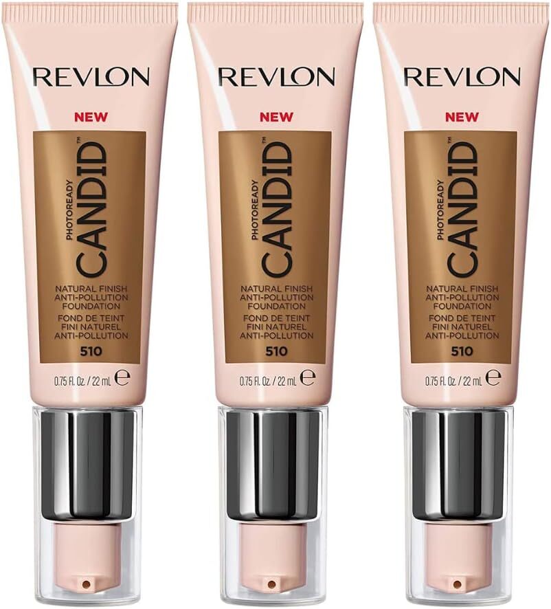 Revlon PhotoReady Candid Foundation 510 Cappuccino 22ml 3 Pack