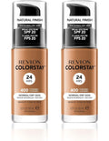 Revlon ColorStay Normal Dry Foundation SPF20 Caramel 400 30ml 2 Pack