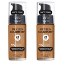 Revlon ColorStay Combination Oily Foundation SPF15 Caramel 400 30ml 2 Pack