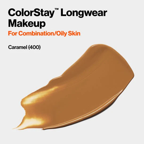 Revlon ColorStay Combination Oily Foundation SPF15 Caramel 400 30ml 2 Pack