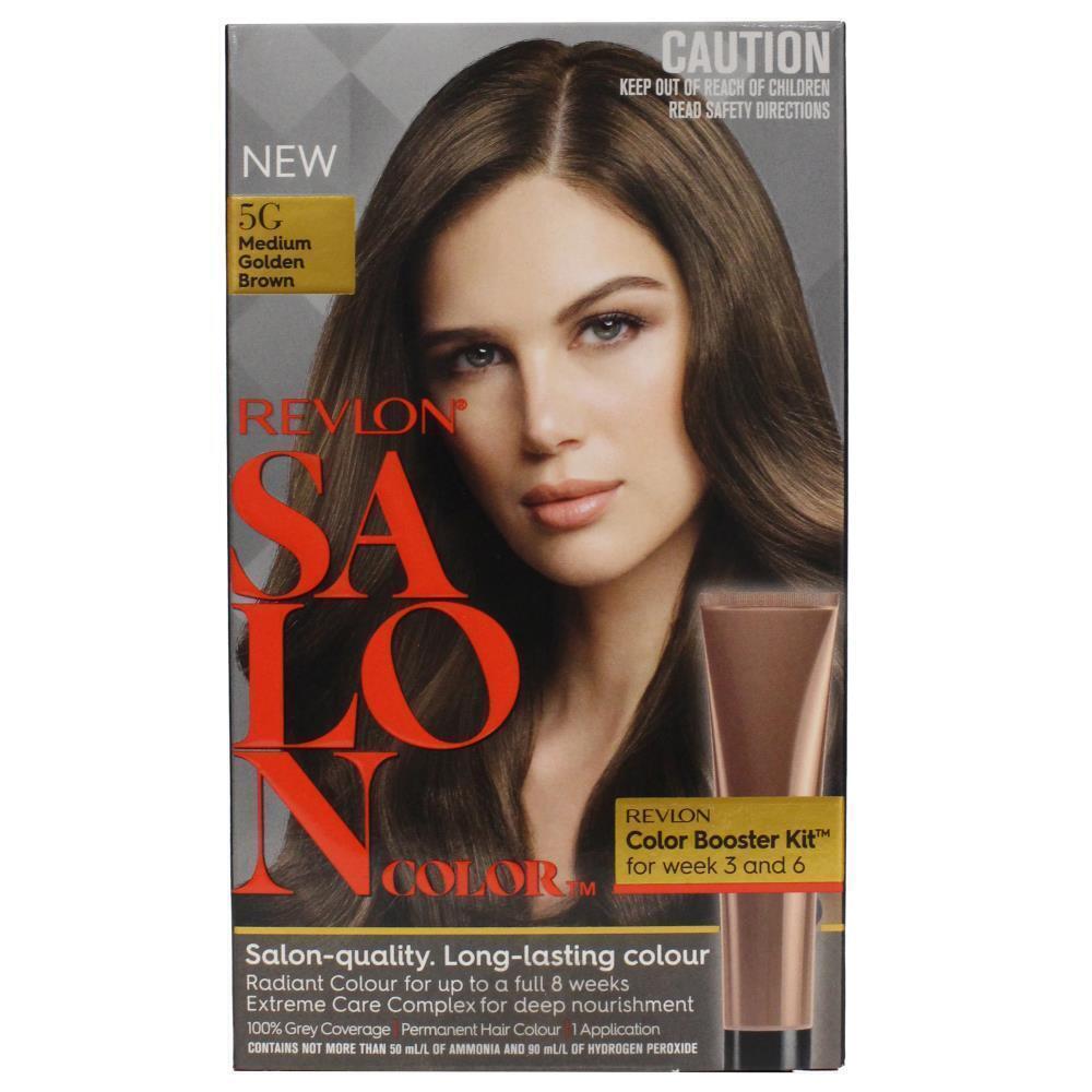 REVLON Salon Hair Color 5G Medium Golden Brown Permanent Hair Colour