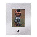 Premium Brushed Aluminium Photo Frame with Table Stand - 9 x 13cm