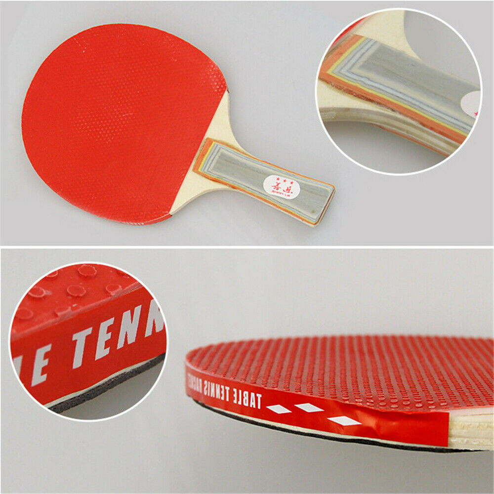 2 Players Table Tennis Set 2 Rackets Bats with 3 Ping Pong Balls Home Sports - SuperSaverAU - view 4