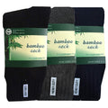 Premium 3 Pair Men's Assorted Bamboo Heavy Duty Cushion Work Socks 11-14