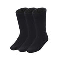 Premium 3 Pair Men's Black Bamboo Rich Heavy Duty Work Socks 6-11