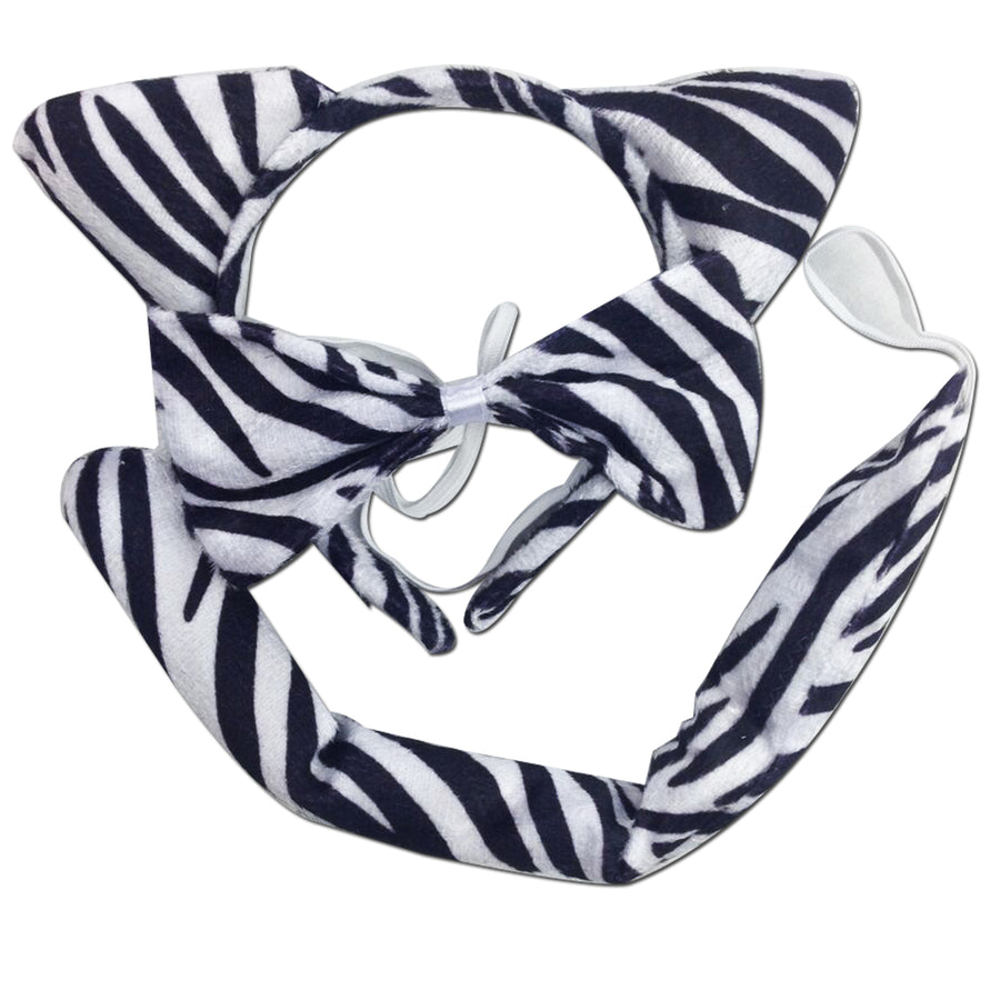 Premium 3 Piece Animal Costume Set - Zebra