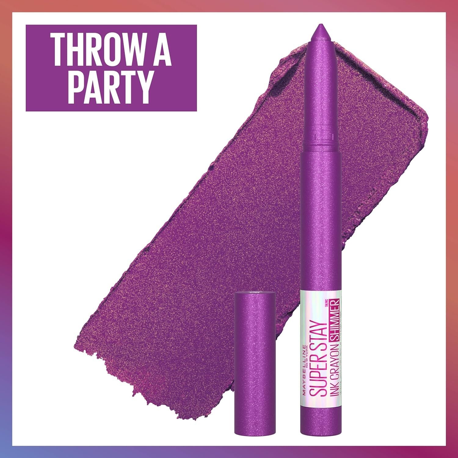Maybelline Superstay Ink Crayon Lipstick 170 Throw A Party Shimmer Matte