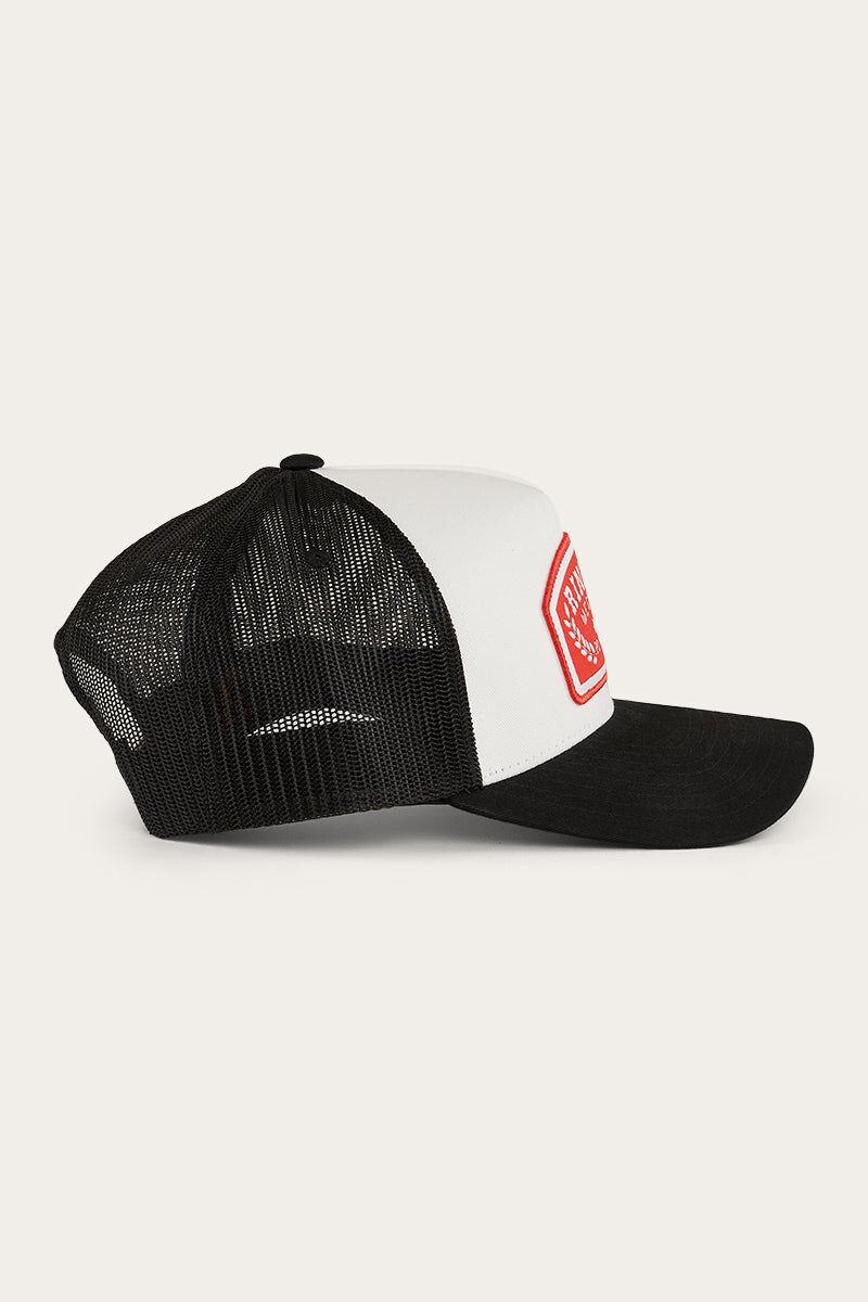 Ringers Western Wheatbelt Trucker Cap - White/Red