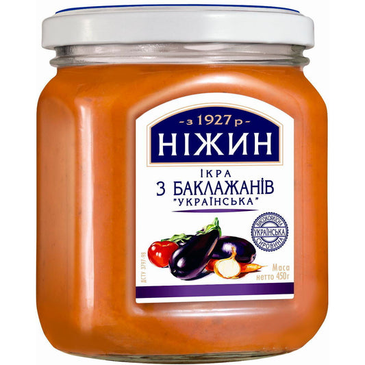Nizhyn 450g Eggplant Caviar Paste - Baklazhanovaya Ikra