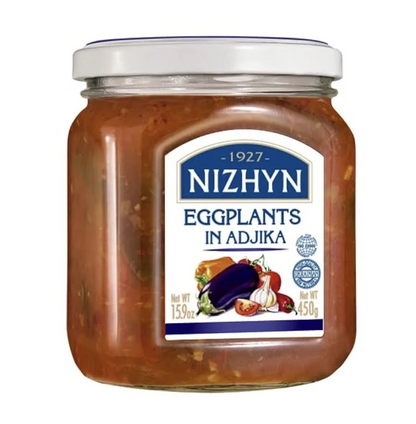 Nizhyn 450g Roasted Eggplant Relish in Adjika Sauce
