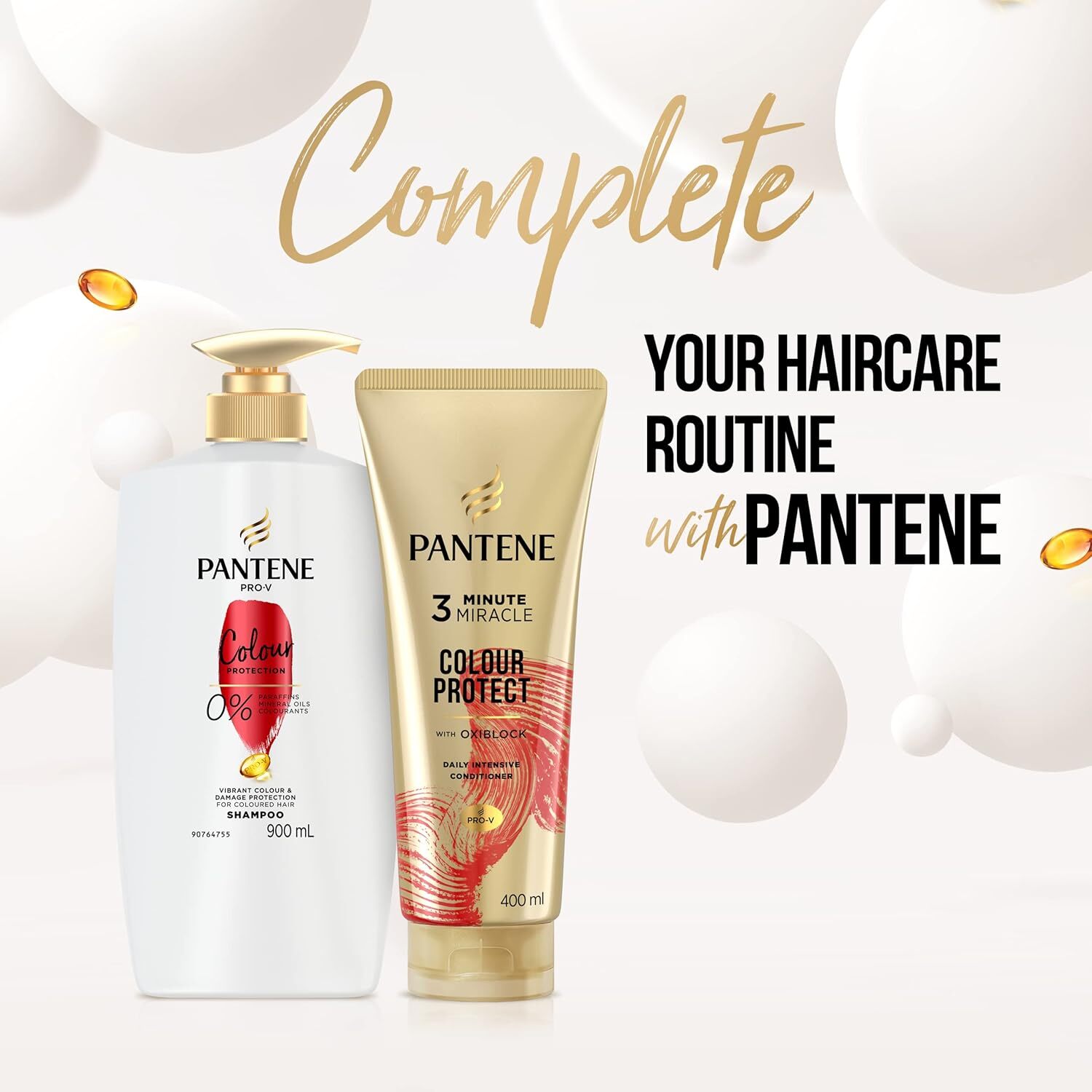 Pantene 3 Minute Miracle Colour Protect Conditioner 400ml with Oxiblock