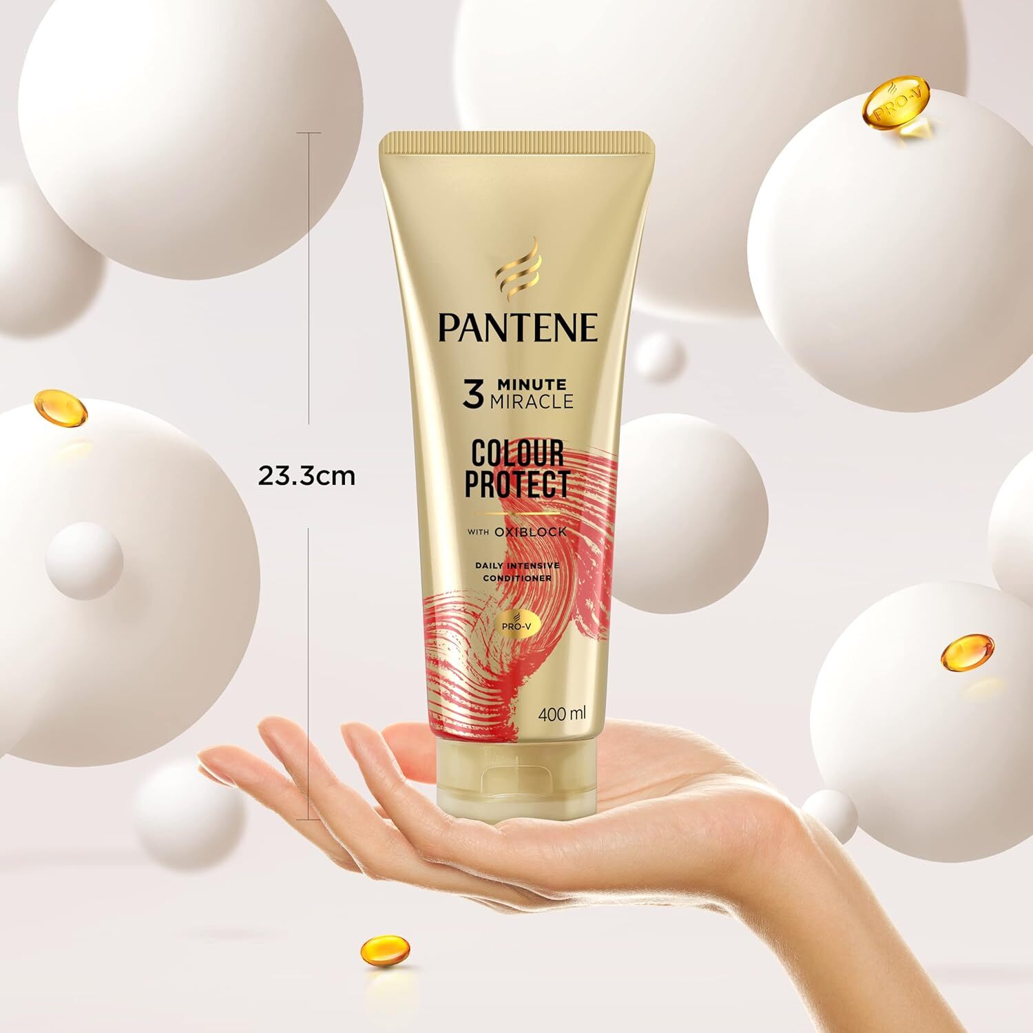 Pantene 3 Minute Miracle Colour Protect Conditioner 400ml 3 Pack with Oxiblock