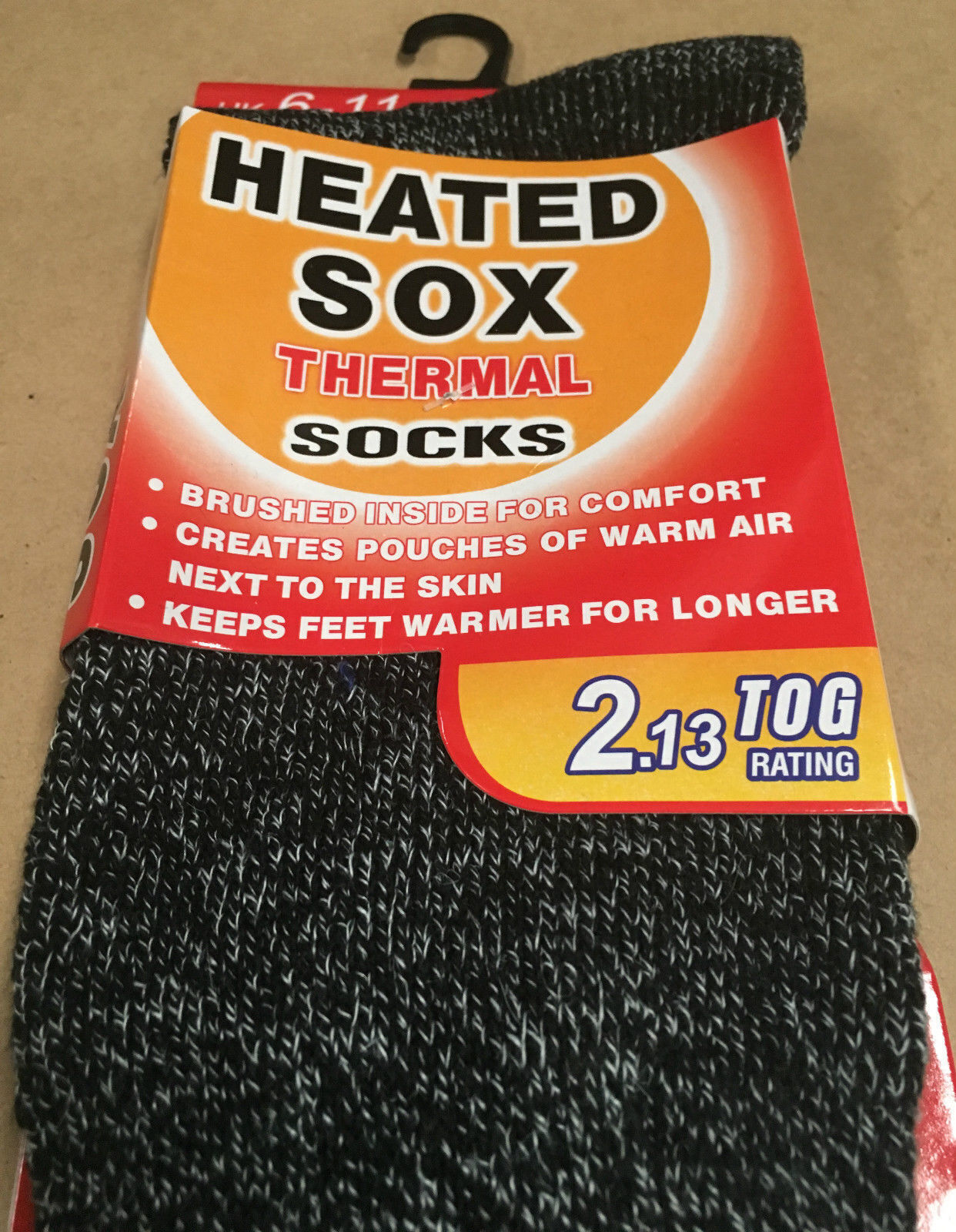 4 Pairs Men's Thermal Heated Socks - Warm Winter Comfort