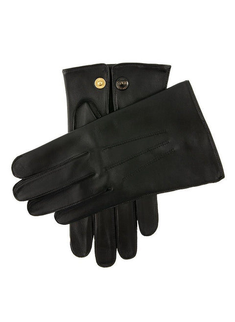 Dents Sandhurst Men's Three-Point Leather Gloves - Black 7.5
