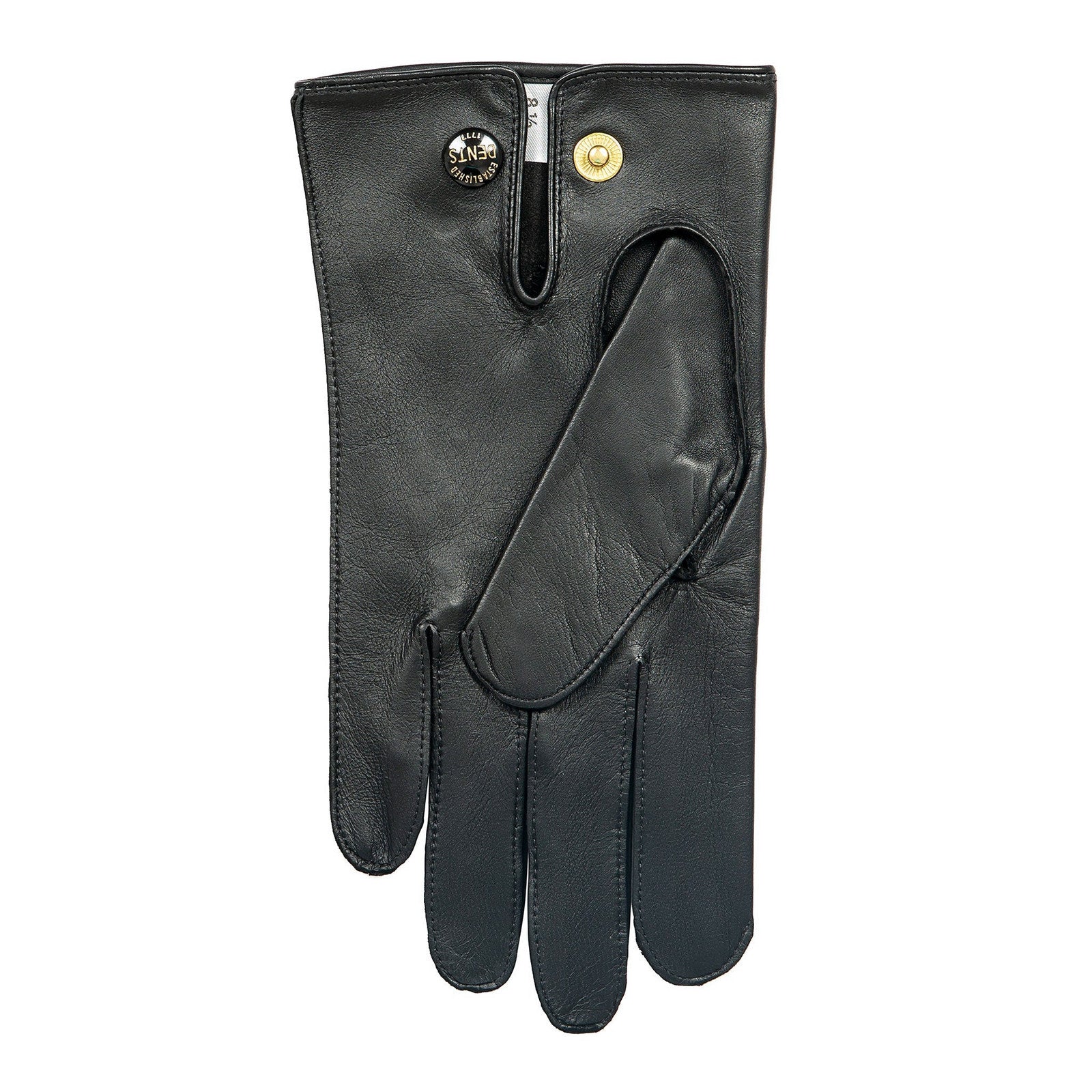 Dents Sandhurst Men's Three-Point Leather Gloves - Black 7.5