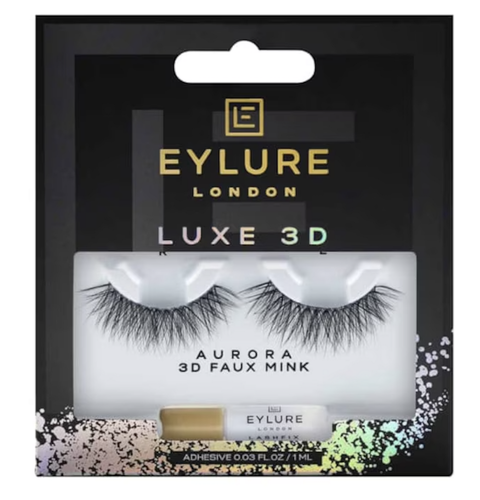 Eylure Luxe 3D Aurora Faux Mink Lashes Reusable Dramatic Volume