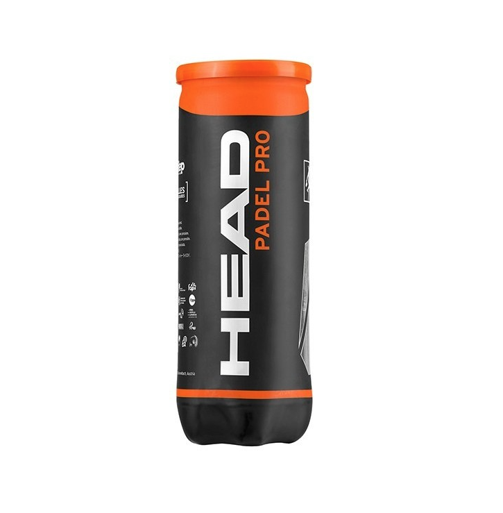HEAD Padel Pro WPT Balls with Reinforced Felt - Can of 3