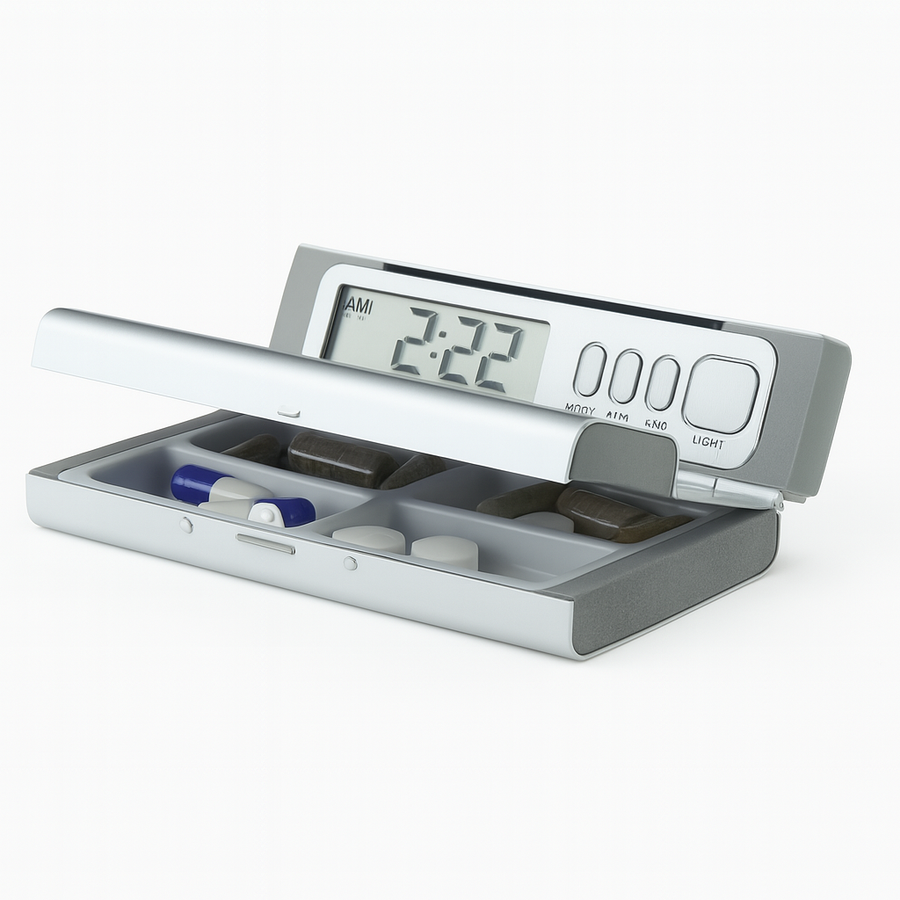 TravelPal Set of 3 Pill Dispenser Cases with Alarm, Compact & Portable - SuperSaverAU - view 1
