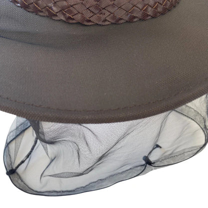 Deluxe Mosquito Hat Net Head Protector - 40cm Bee Bug Mesh Insect Fishing Fly