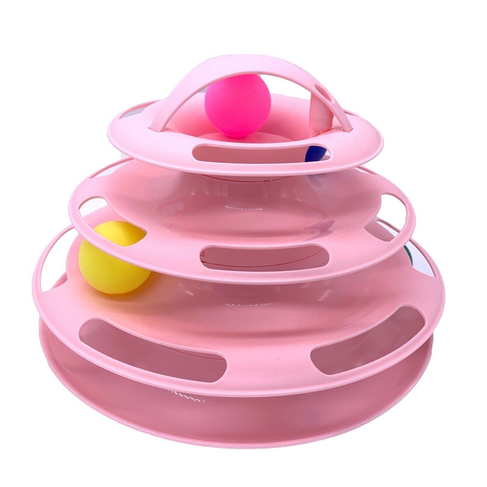 Premium Interactive Cat Track Ball Tower Toy with Multi-Level Tracks