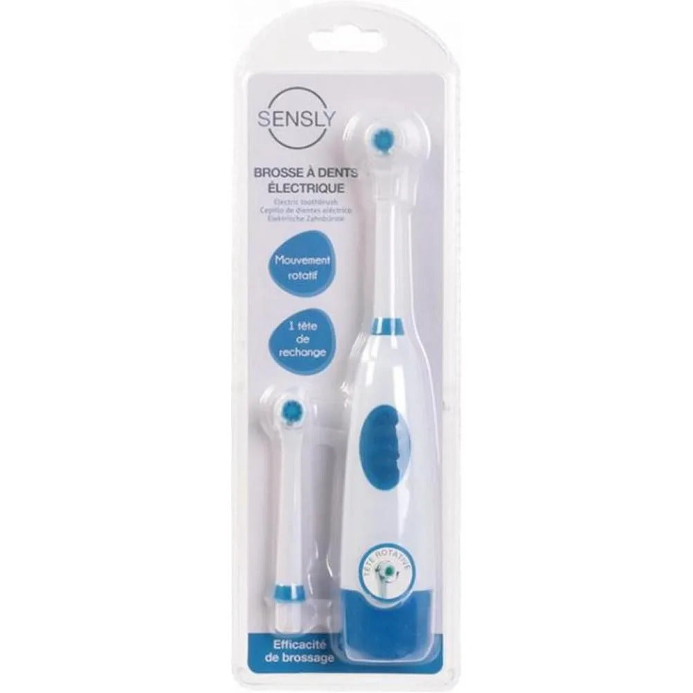 SENSLY Dual Battery Electric Toothbrush Assorted Colours Adult Oral Care