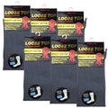 Premium 6 Pair Grey Cotton Rich Loose Top Comfort Socks Size 11-14
