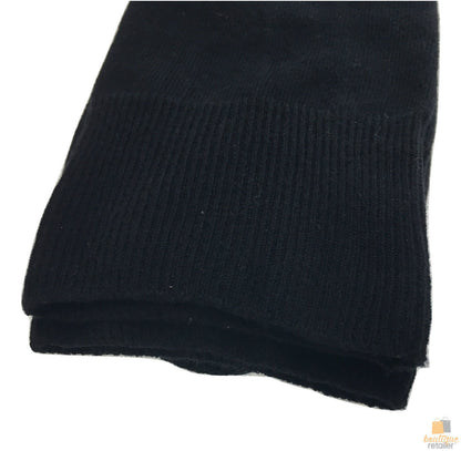 6x Pairs Loose Top Cotton Socks - Medical Circulation Diabetic Comfort - Black - Size 6-11