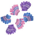6 Pair Baby Gloves Warm Winter Full Finger Thermal Coral Fleece Kids Boys Girls - SuperSaverAU - view 1