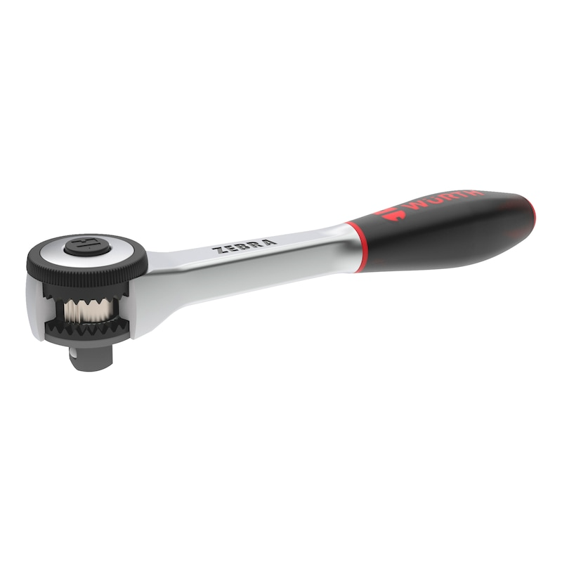 Wurth 3/8 Inch Reversible Ratchet Wrench – 360° Twist Handle 175mm