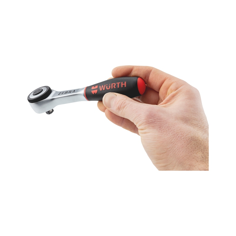 Wurth 3/8 Inch Reversible Ratchet Wrench – 360° Twist Handle 175mm