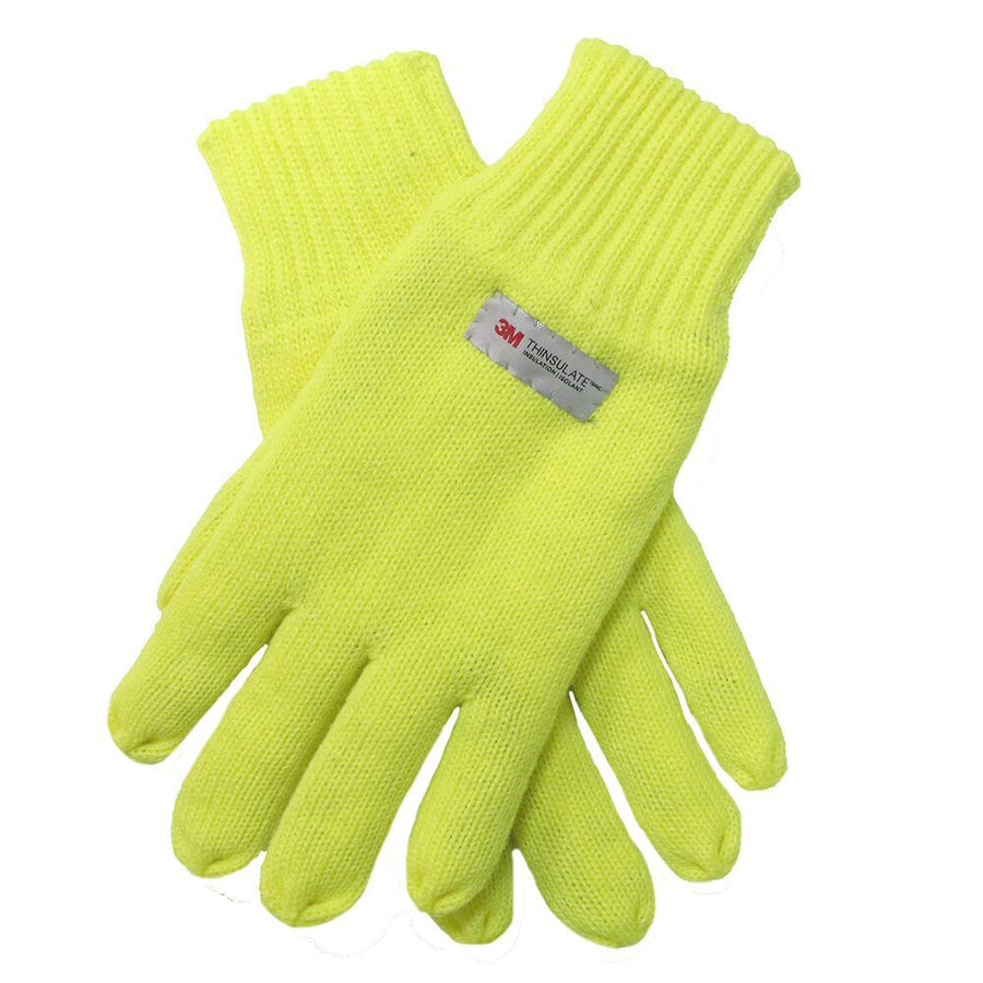 Dents 3M Thinsulate Thermal Knit Gloves - Fluro Yellow