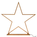 Premium Bamboo Star LED Table Lamp with 200cm Cord - Natural, 87cm