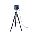 Premium Nautical Tripod Floor Lamp with Adjustable Head - Matte Black, 158cm