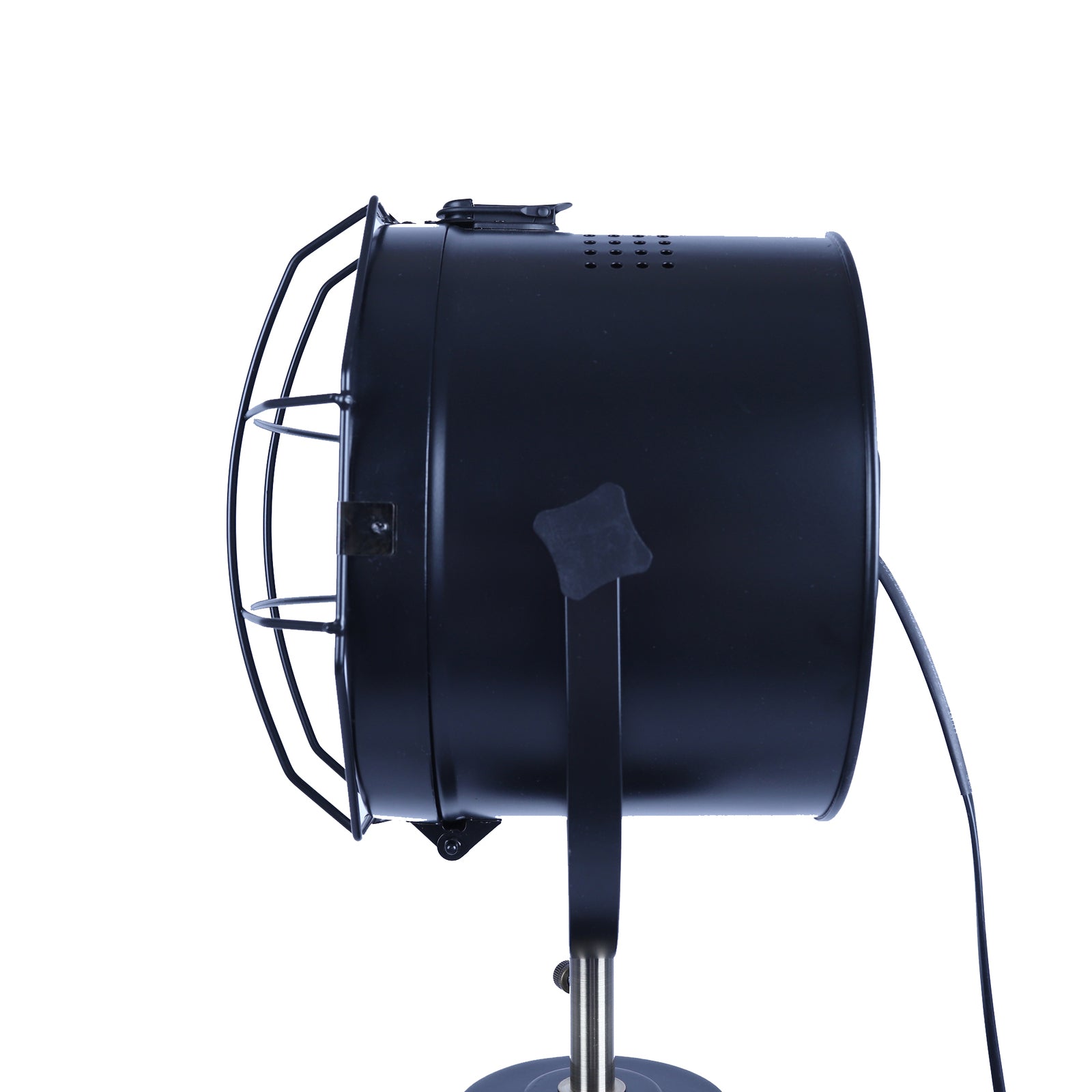 Premium Nautical Tripod Floor Lamp with Adjustable Head - Matte Black, 158cm