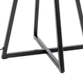 Square-Edged Metal Dimmable Table Lamp 62cm H - Matte Black with Linen Shade - SuperSaverAU - view 4