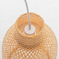 Premium Woven Bamboo Cone Pendant Lamp with Adjustable Cord - 57cm