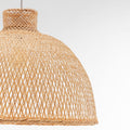 Premium Hand Woven Bamboo Dome Pendant Lamp with Adjustable Cord - 50cm