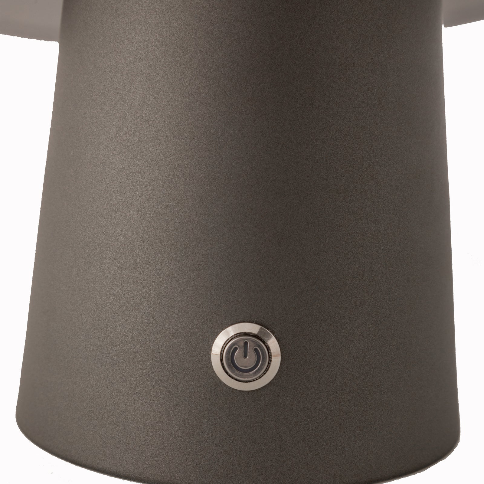 LED Cordless Mushroom USB Rechargeable Table Lamp - Dimming Night Light - Steel Grey - L22 W22 H22cm - SuperSaverAU - view 2