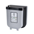 9L Kitchen Wall Mounted Foldable Waste Bin, Collapsible, Durable, Brown - SuperSaverAU - view 1