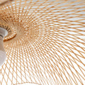 Premium Serene Hand-Woven Bamboo Wave Pendant Lamp - Large