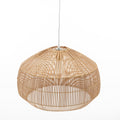 Premium Solara Sphere Bamboo Cage Pendant Light with Adjustable Suspension