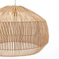 Premium Solara Sphere Bamboo Cage Pendant Light with Adjustable Suspension