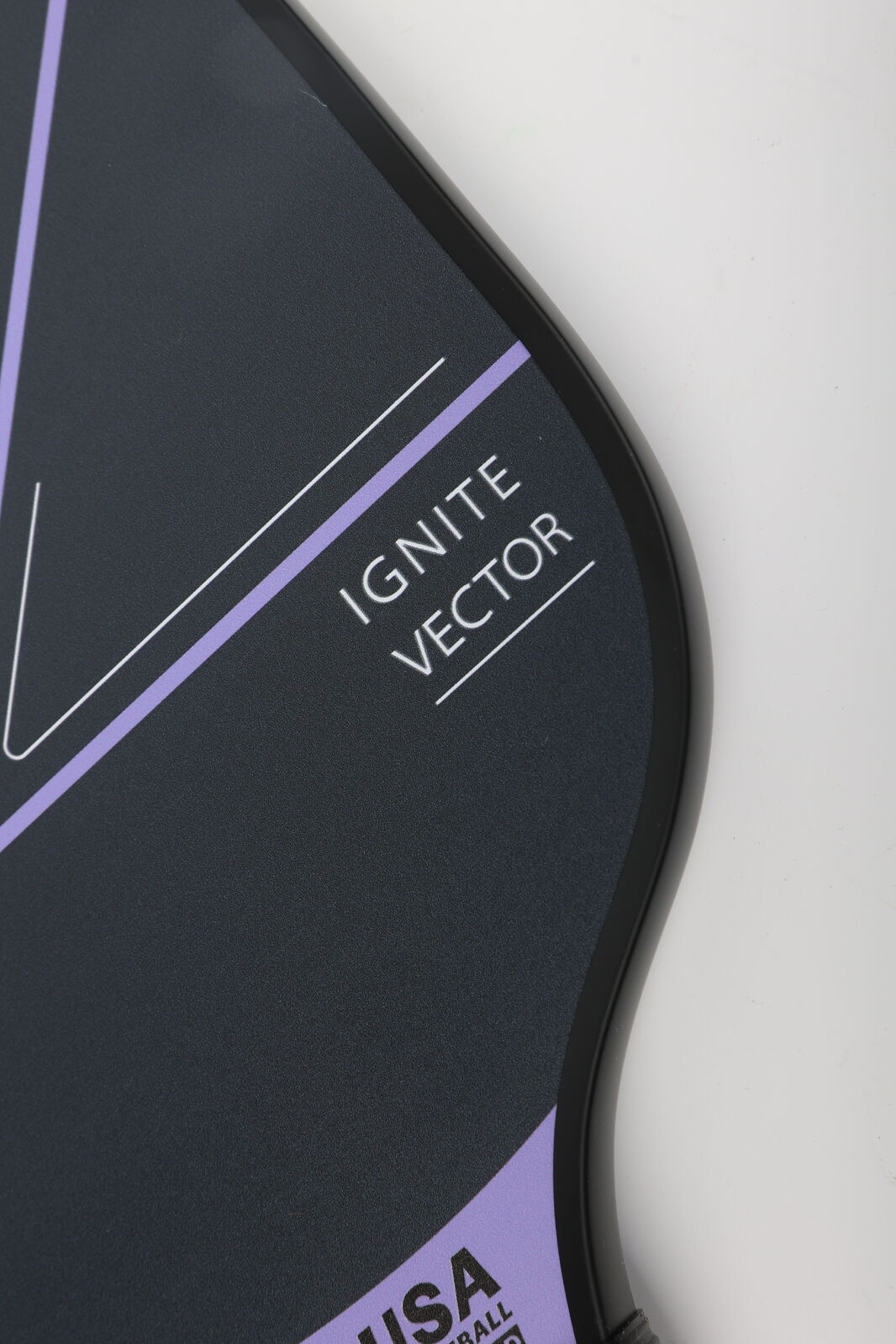 IGNITE Vector Graphite Carbon Fiber Pickleball Paddle with Perforated Grip - Black/Purple