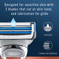 Gillette Razor for Neck & Cheeks - 1 Pack with Precision Trimmer and Lubrication - SuperSaverAU - view 5