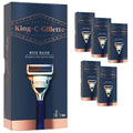 Gillette Neck and Cheeks Razor 6 Pack with Heads and Precision Trimmer