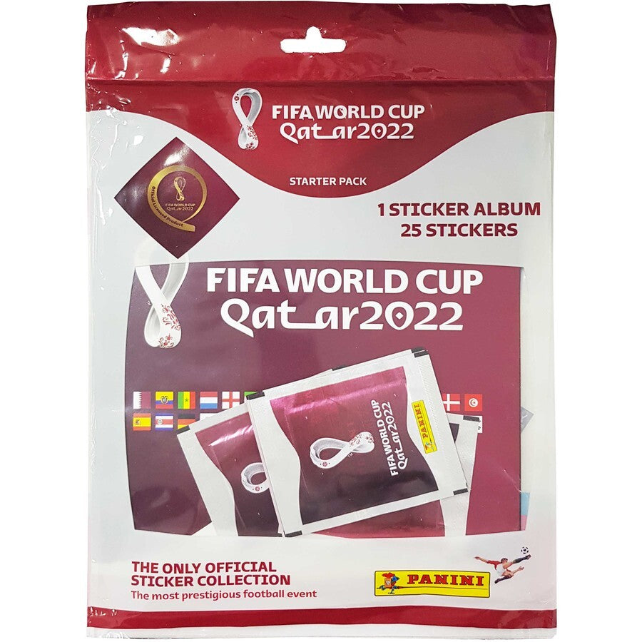 Panini 2022 FIFA World Cup Qatar Sticker Starter Pack with Album & 5 Packets