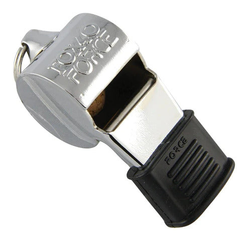 Fox 40 Super Force CMG Nickel-Plated Brass Whistle 110dB with Lanyard