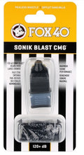 Fox 40 Sonik Blast CMG Pealess Whistle 120dB with Lanyard - Black