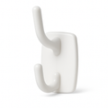 Premium Deco Self-Adhesive Double Hook – White
