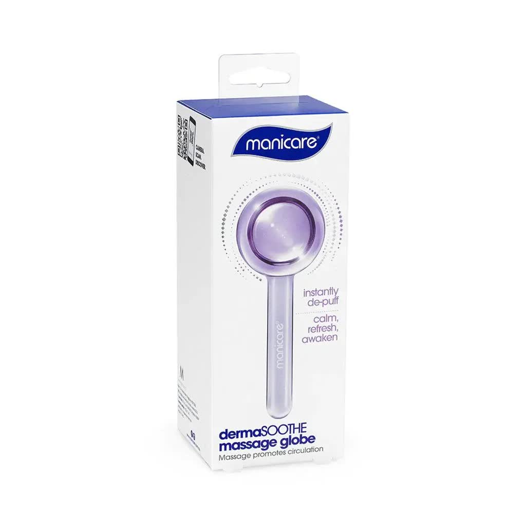 Manicare DermaSOOTHE Hot and Cold Massage Globe for Facial Skincare Routine